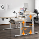 Eureka L-Shaped Standing Desk (Left, Oak)