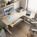 Eureka L-Shaped Standing Desk (Right, Oak)