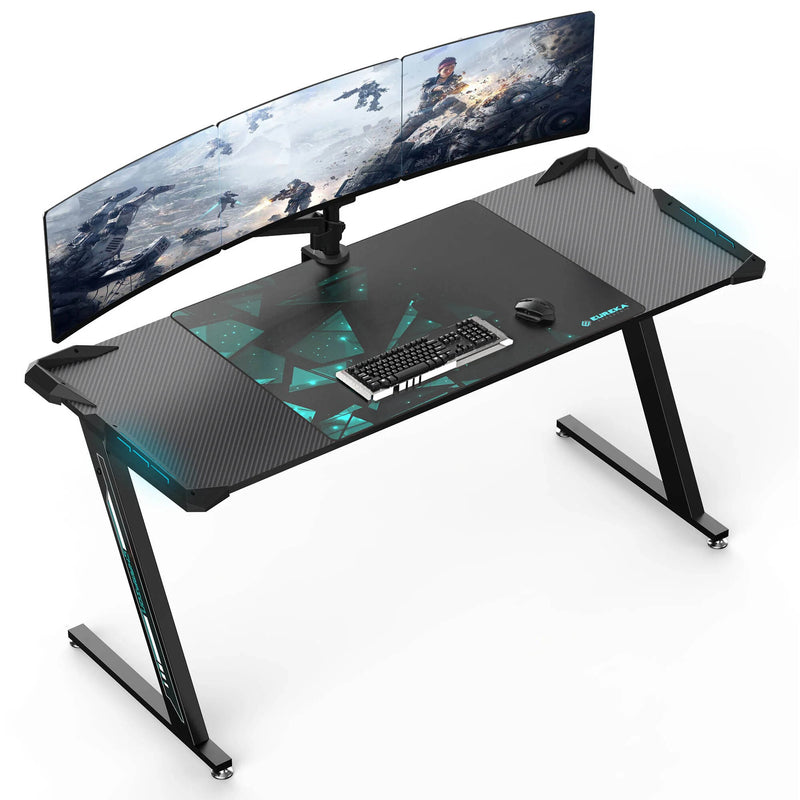 Eureka Gaming Desk with Z-Shaped Legs (61.5 x 25.2")