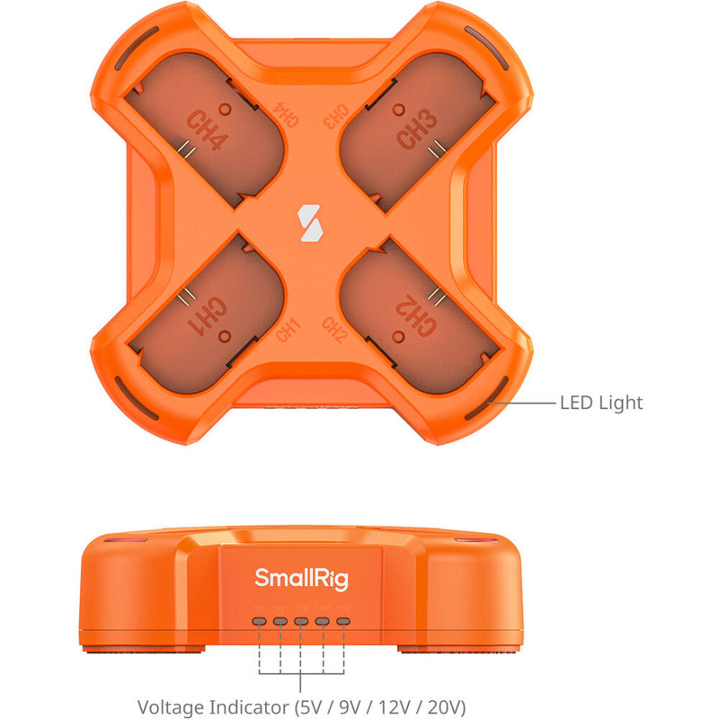 SmallRig LP-E6NH 4-Channel Camera Battery Charger