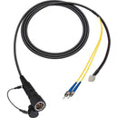 Camplex LEMO PUW to Dual SC & 6-Pin RG In-Line Fiber Breakout Cable (6')