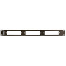 Camplex CMX-MPR-1RUP-BS 1RU LGX 19" Rack Mount Panel Up to 3 Fiber Adapter Modules - B-Stock (Open Box)