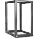 Rocstor SolidRack Open Frame 4-Post Adjustable Depth Rack (Black, 22 RU)