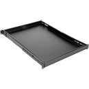 Rocstor Universal Adjustable Solid Mounting Depth Shelf (Black, 19", 1 RU )