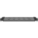 Rocstor 1 RU Vented Universal Cantilever Rackmount Shelf (7", Black)