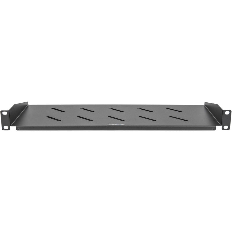 Rocstor 1 RU Vented Universal Cantilever Rackmount Shelf (7", Black)