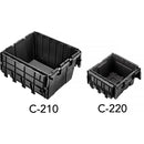 Impact CC-220 Mini Cable Crate with Lid (Black, 5.7L)