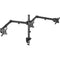 Helder Triple-Monitor Tabletop Clamp Mount for 13 to 27" Monitors