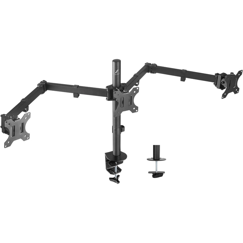 Helder Triple-Monitor Tabletop Clamp Mount for 13 to 27" Monitors