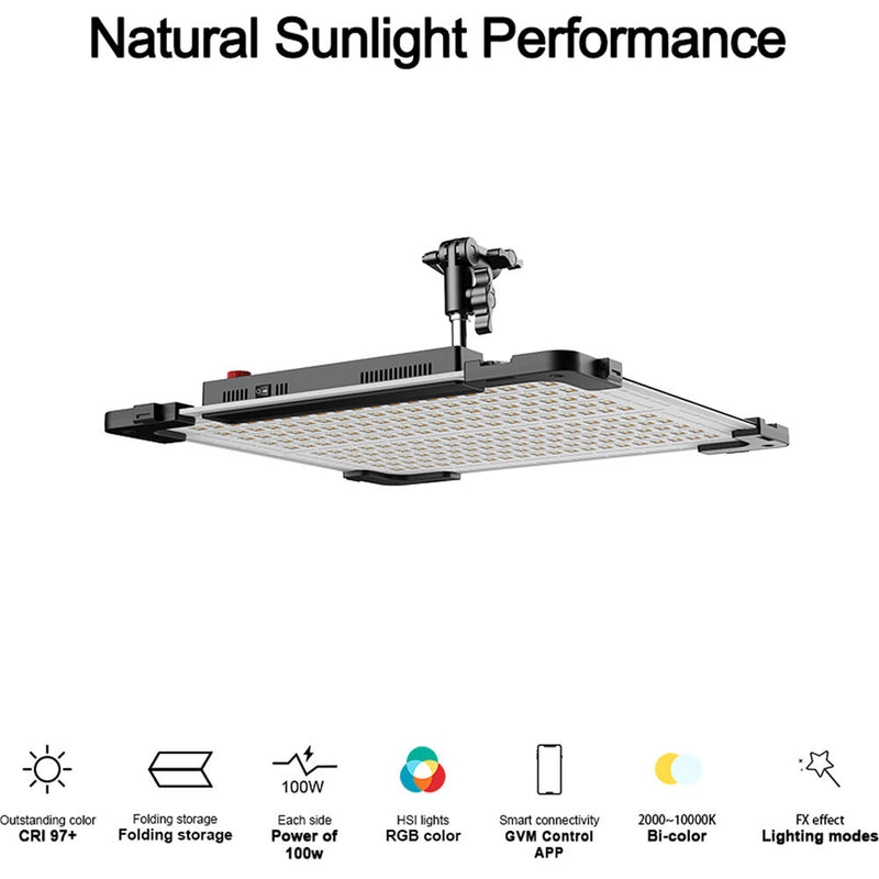 GVM B100C Foldable RGB LED Light Panel