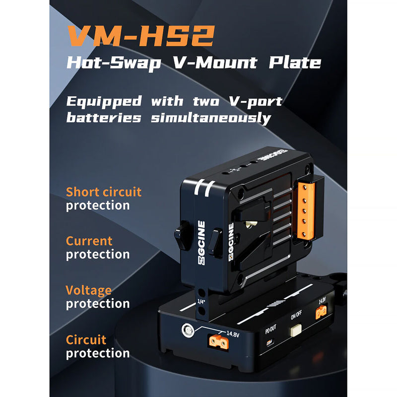 ZGCINE VM-HS2 Dual V-Mount Battery Adapter Plate