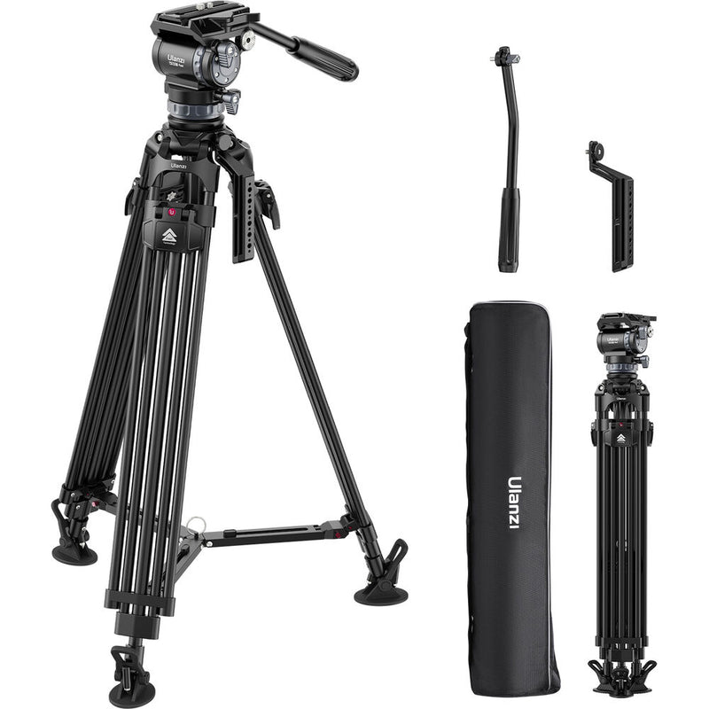 Ulanzi VideoFast Heavy-Duty Tripod with Fluid Head (Aluminum)