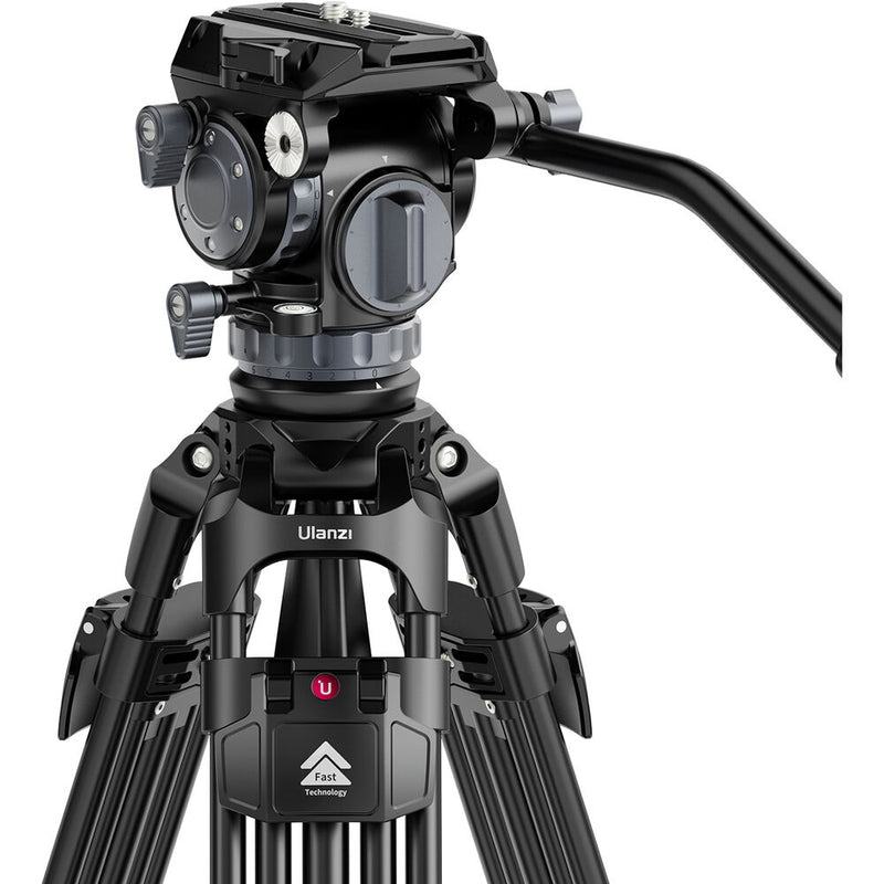 Ulanzi VideoFast Heavy-Duty Tripod with Fluid Head (Aluminum)