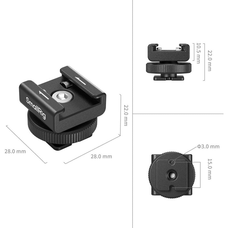 SmallRig Cold Shoe Mount for Compact Wireless Microphones