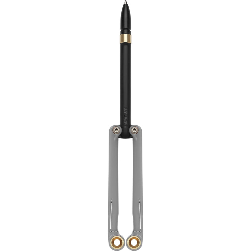 Spyderco BaliYo Butterfly Pen (Black Pen and Gray Handles)