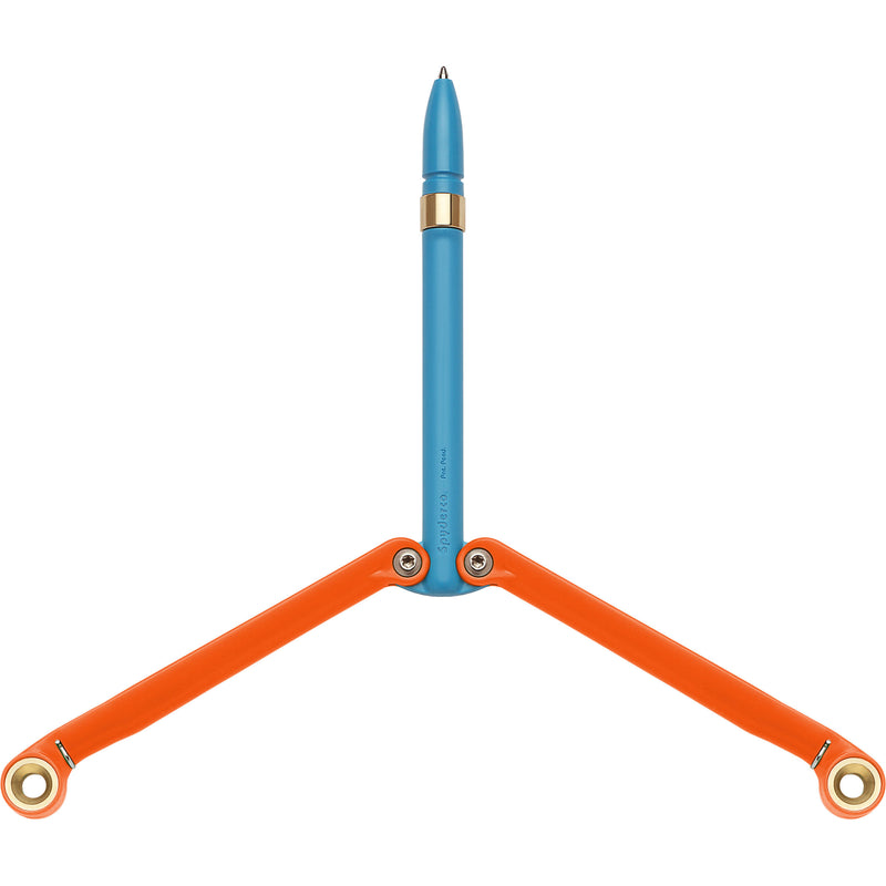 Spyderco BaliYo Butterfly Pen (Blue Pen and Orange Handles)