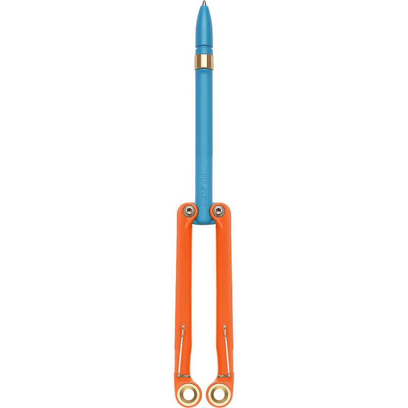 Spyderco BaliYo Butterfly Pen (Blue Pen and Orange Handles)