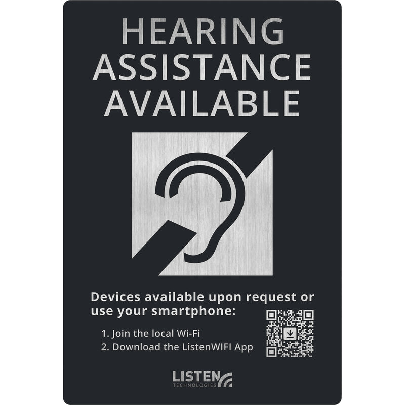 Listen Technologies Hearing Assistance Signage