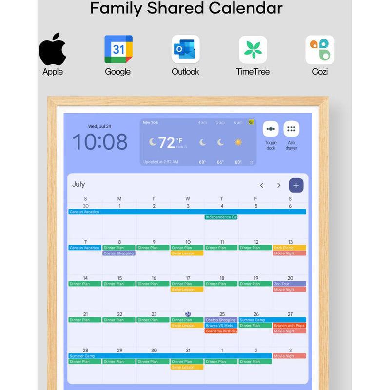 Cozyla 32" 4K Calendar+ (Woody)