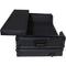 ProX LED Flight Case with Laptop Shelf, 1 RU Rackspace, and Wheels for AlphaTheta XDJ-AZ DJ Controller (All Black)