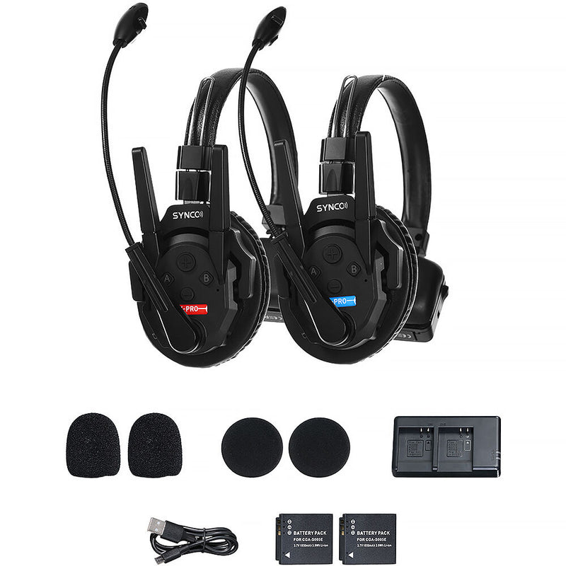 Synco Xtalk XPro2 Wireless Intercom System with 2 Single-Ear Headsets (2.4 GHz)