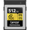 Lexar 512GB Professional GOLD CFexpress 4.0 Type B Memory Card