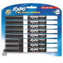 Expo Markers Low-Odor Dry Erase Marker with Ultra-Fine Tip (8-Pack, Black)