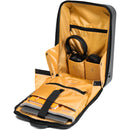 RAINSBERG Classic Backpack (Black with Yellow Lining)