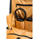 RAINSBERG Classic Backpack (Black with Yellow Lining)