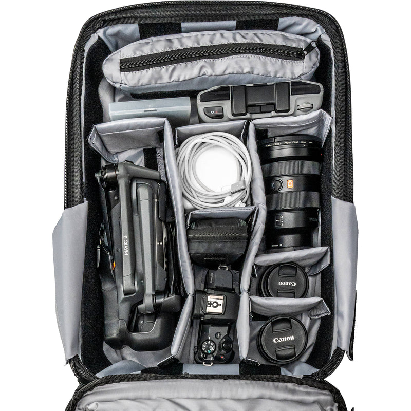 RAINSBERG Photo-X Backpack (Black with Gray Lining)