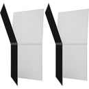 V-FLAT WORLD Foldable V-Flat 2.0 (Black/White, 2-Pack)