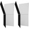 V-FLAT WORLD Foldable V-Flat 2.0 (Black/White, 2-Pack)