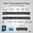 Plugable 13-in-1 Thunderbolt 4 Dock (Black)