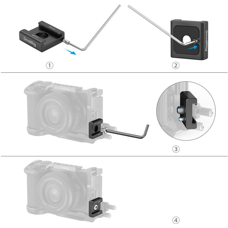 SmallRig Anti-Twist Cold Shoe Mount Support (2-Pack)