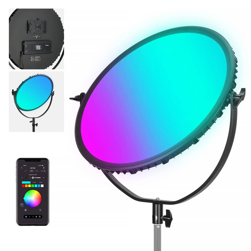 Neewer GR18C RGB Round LED Light Panel (18")