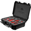 Foama Carry-On Hard Case with Foam Insert for Sony FX-3 (Black/Red, 16L)