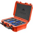 Foama Carry-On Hard Case with Foam Insert for Sony FX-3 (Orange/Blue, 16L)