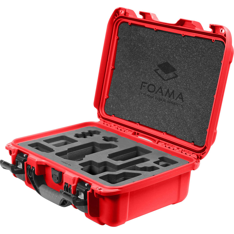 Foama Carry-On Hard Case with Foam Insert for Sony FX-3 (Red/Black, 16L)