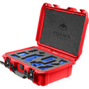 Foama Carry-On Hard Case with Foam Insert for Sony FX-3 (Red/Blue, 16L)