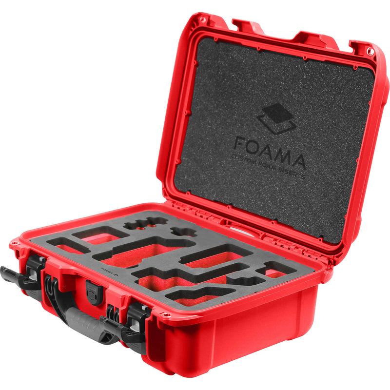 Foama Carry-On Hard Case with Foam Insert for Sony FX-3 (Red/Red, 16L)