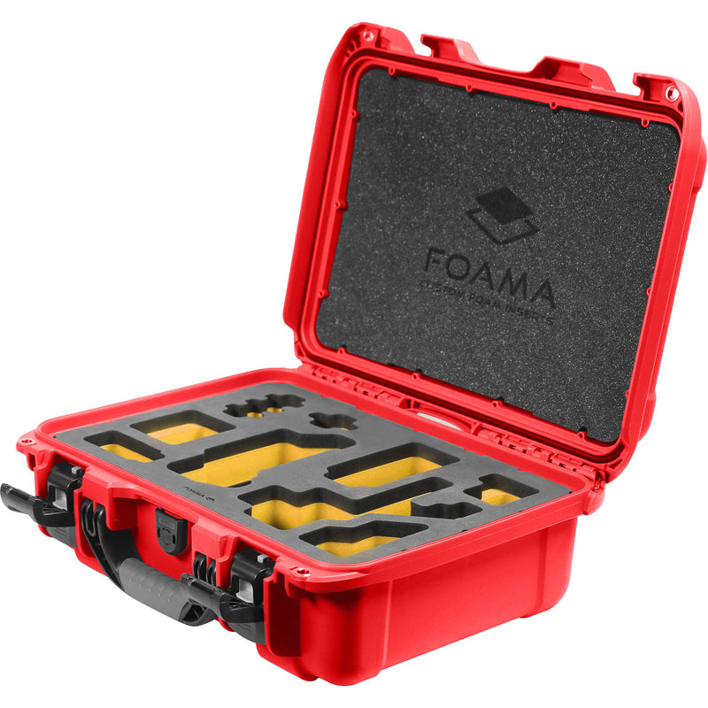 Foama Carry-On Hard Case with Foam Insert for Sony FX-3 (Red/Yellow, 16L)