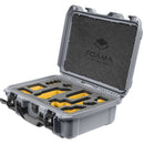 Foama Carry-On Hard Case with Foam Insert for Sony FX-3 (Silver/Yellow, 16L)