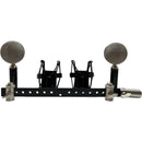 Pinnacle Microphones 2-Fat Top2 Black Active/Passive Ribbon Mics w/Lundahl,Shock Mounts,Blumlein Bar + Aluminum Case