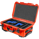 Foama Wheeled Carry-On Hard Case for RED RAPTOR-X (Orange/Blue, 28.5L)