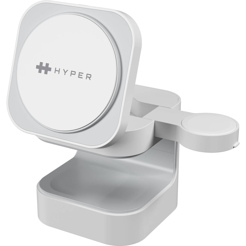 HYPER HyperJuice Qi2 3-in-1 Magnetic Charging Stand