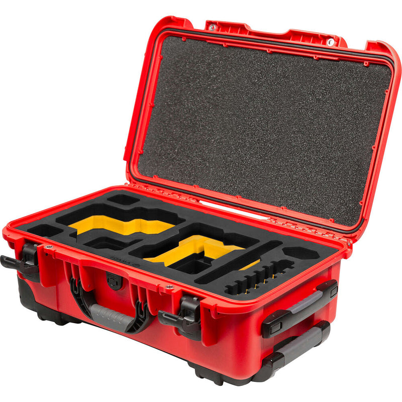 Foama Wheeled Carry-On Hard Case for RED RAPTOR-X (Red/Yellow, 28.5L)