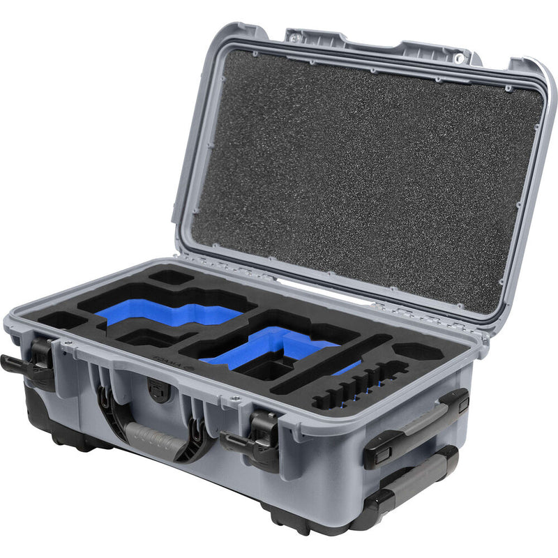 Foama Wheeled Carry-On Hard Case for RED RAPTOR-X (Silver/Blue, 28.5L)