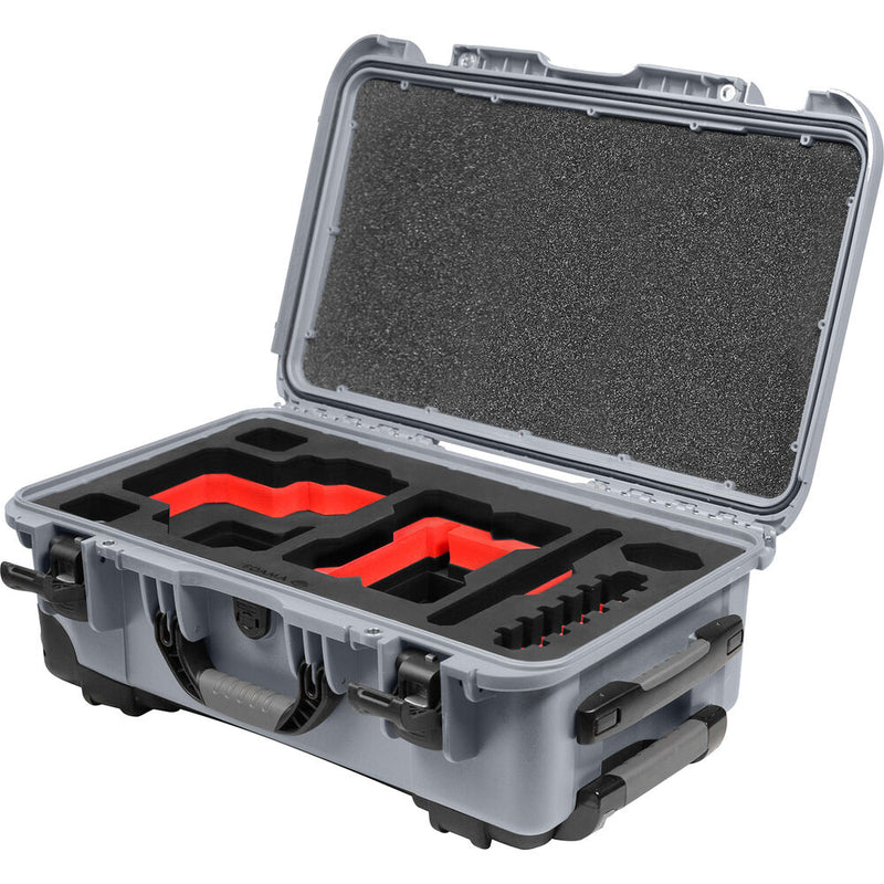 Foama Wheeled Carry-On Hard Case for RED RAPTOR-X (Silver/Red, 28.5L)