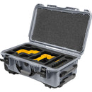 Foama Wheeled Carry-On Hard Case for RED RAPTOR-X (Silver/Yellow, 28.5L)