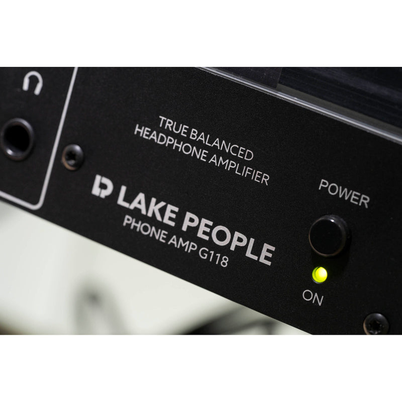 LAKE PEOPLE 2-Channel Stereo Balanced Headphone Amp -19" - 1U (Black)